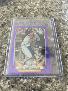 NICK CASTELLANOS 2014 BOWMAN CHROME BOWMAN SCOUT MINI TOP PURPLE REFRACTOR 72/99 - Picture 1 of 2