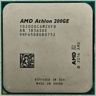 AMD Athlon 200GE 3.2 GHz Dual-Core 4 Threads 5MB Socket AM4 35W CPU Processor - Image 1 of 3