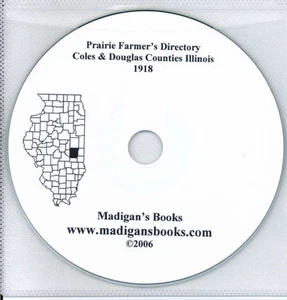 Coles Co Charleston Illinois Genealogie Geschichte Verzeichnis Prairie Farmer's CD - Bild 1 von 1