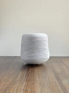 790g ZD 50% Mercerized Wool (70s) 50% Cotton 2/48nm Yarn Cone Gray #032 - Picture 1 of 11