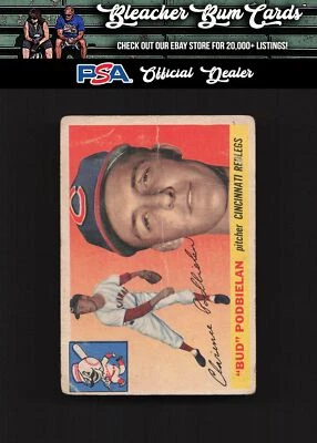 1955 Topps 153 Bud Podbielan Creased - Image 1 of 2