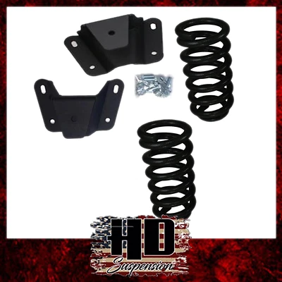 1973-1979 Ford F150 F100 3"F 2"R Lowering Coil Springs Hanger Drop Kit - Изображение 1 из 4