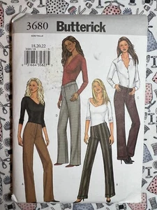 Butterick Sewing Pattern 3680 Misses Pants Size 18-22 FF UNCUT - Picture 1 of 2