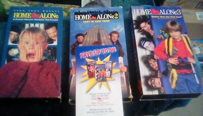 Home Alone SET of 1 2 3 VHS 90s cult Christmas comedy Macaulay Culkin Joe Pesci - Image 1 of 4