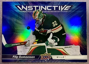 2023-24 Upper Deck Instinctive #IN-6 Filip Gustavsson Minnesota Wild - Picture 1 of 1