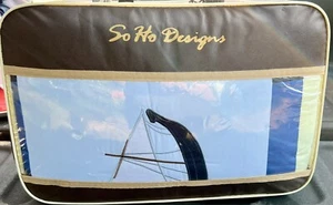 Soho Designs Crib Bedding Set Blue Sailboat Design - New - Picture 1 of 3