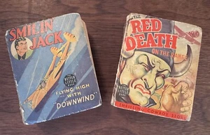 The Better Little Book, Set Of 2: The Red Death & Smilin Jack “Downwind” 1940s - Picture 1 of 18