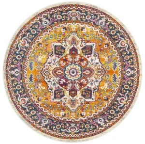 Multi Rug Large Round Floor Rug Traditional Persian Design Carpet Free Shipping - Picture 1 of 24