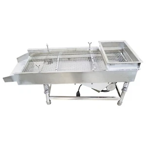 Single Layer 110V Stainless Steel Linear Vibrating Screen Sifter11mm Square Mesh - Picture 1 of 20
