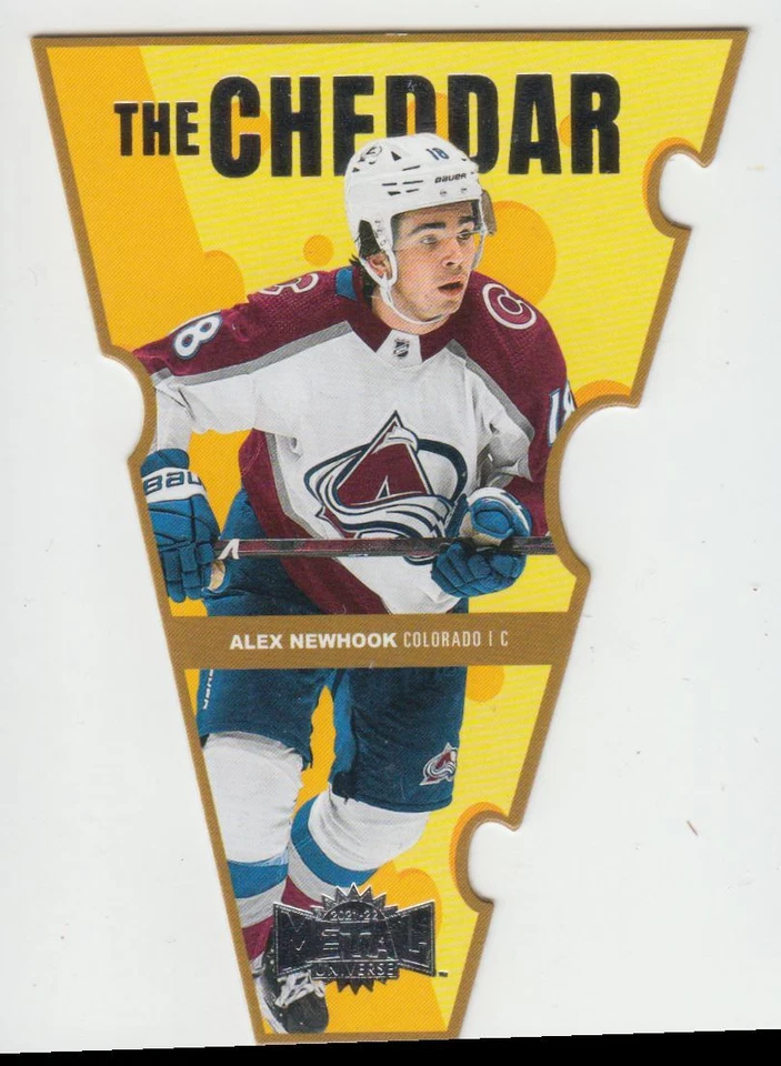 2021-22 Skybox Metal Universe The Cheddar Alex Newhook Colorado Avalanche #TC-28 - Image 1 of 2