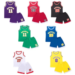 Kid Boys Girls Athletic Tracksuit T-Shirts Tops with Short Pants Outfits Sets - Picture 1 of 57