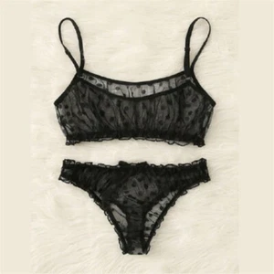 Cute Less Invisible Sexy Suit Sexy Lace Underwear Panties Set Lingerie - Picture 1 of 8