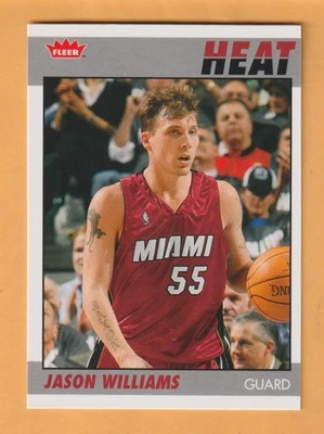 Jason Williams Miami Heat 2007-08 Fleer 1987-88 #R130 Florida Gators Foto 1 de 2