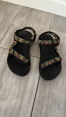 Size 2 Unisex Kids Teva Original Universal Boomerang Adjustable Strappy Sandals - Image 1 of 4