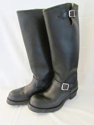 Chippewa 8573 Steel Toe Engineer Boots Motorcycle Black Label Leather Mens 8.5 - Image 1 of 4