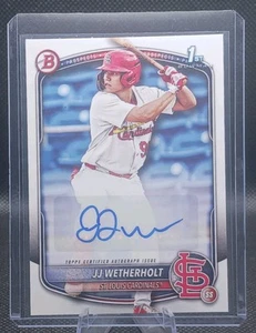 2025 Bowman JJ Wetherholt 1ST Bowman Prospect AUTO Cardinals Hot Prospect - Bild 1 von 3