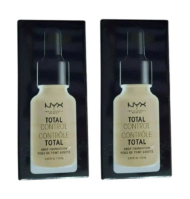 Pack of 2 NYX Total Control Drop Foundation, Buff # TCDF10 - Image 1 of 4