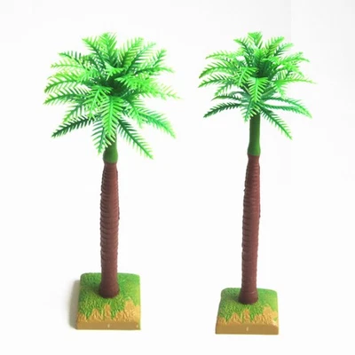  12pcs Plastic Coconut Palm Miniature Flower Pots Bonsai Craft Micro - Image 1 of 4