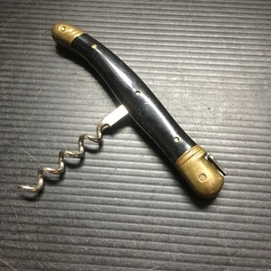 Vintage Laguiole Biene Messing & schwarz Korkenzieher Wein Flaschenöffner Werkzeug 5" Breite x 3" Höhe - Bild 1 von 3