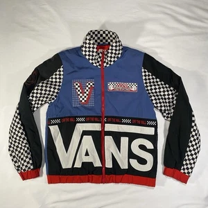 Autentico Bomber Vans BMX Stampa a Scacchi Donna Rosso Nero Blu Small - Foto 1 di 13