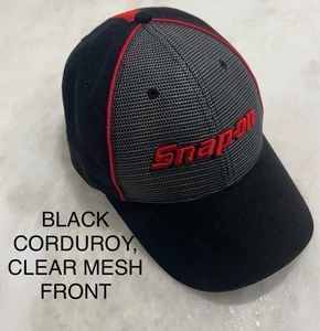Snap-on Tools Mütze Kappe SCHWARZ Cord Spruch Logo Netz vorne groß flexible Passform - Bild 1 von 10