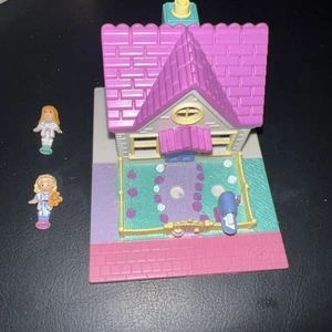 Polly Pocket 1993 Vintage Bluebird Toys Polly's Cozy Cottage Complete Set - Picture 1 of 6