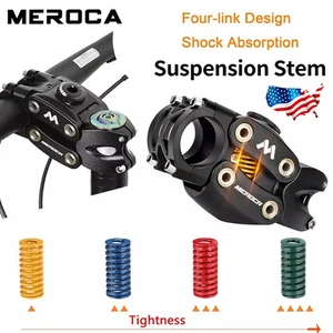 1-1/8" 7°*90 Four-Link Shock Absorption Fork Bike Stems fit XC Grave MTB E Bike - Picture 1 of 20