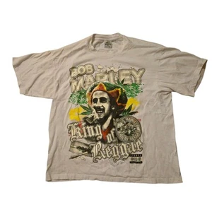 Y2K Bob Marley T Shirt 2XL Pro Athletic Maijuana Joint Cannabis 90's VTG - Picture 1 of 7