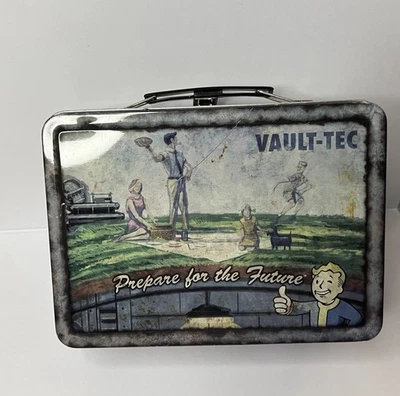Lonchera Fallout Weathered Vault-Tec Pip-Boy FanWraps solo lonchera envejecida de hojalata Foto 1 de 4