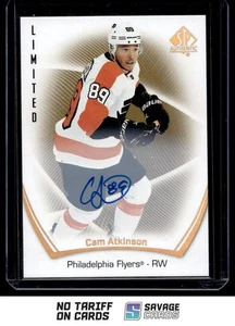2021-22 SP Authentic Auto Limited Cam Atkinson #98 Philadelphia Flyers - Picture 1 of 3
