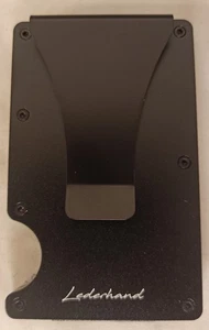 Lederhand iStrong Aluminium Kartenhalter, schwarz, Wallet, Kreditkarten, NEU+OVP - Bild 1 von 2