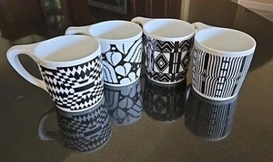 4 Cooper Hewitt notNeutral Lino Coffee Cup Mug Set Joseph Hoffman Graphic Design - Picture 1 of 19