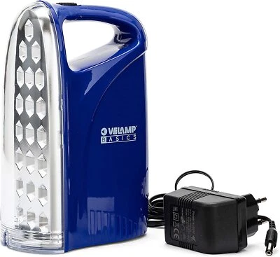 VELAMP Lampada Emergenza Portatile Ricaricabile Led 250 Lumens IP20 Iron Light