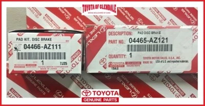 2008 - 2016 丰田 VENZA 前后陶瓷制动垫 GEN 04465-AZ221/04466-AZ211 — 第 1/4 张图片