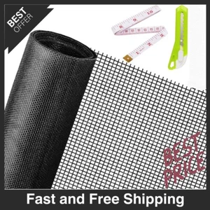 Windows Screen and Screen Door Repair Kit 48X 118 Fiberglass Screen Mesh, NEW! - Picture 1 of 15