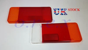 2x Rear Truck Lights Lens fit Iveco Peugeot Boxer Fiat Ducato Citroen Jumper C2 - Picture 1 of 5