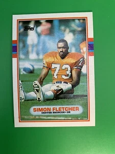 Topps Simon Fletcher 1989 radiocontrol #249 Denver Broncos - Imagen 1 de 2