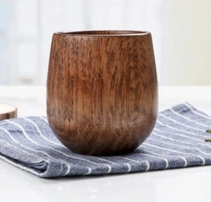 Margaux Wooden Cup 3” X 3” By Articture - Picture 1 of 6