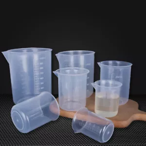 50-1000ml Plastic Graduated Measuring Cup Liquid Container Pour Spout Utensil ➳ - Picture 1 of 16
