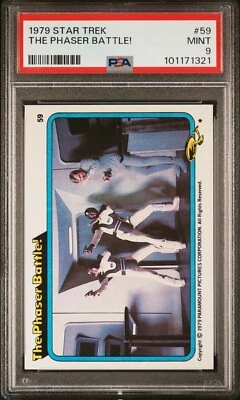 1979 TOPPS STAR TREK THE PHASER BATTLE! #59 TRADING CARD | PSA 9 MINT POP 6 - Image 1 of 4