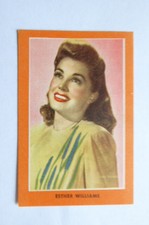 ESTHER WILLIAMS FILM STAR PAPER THIN CARD GUILLEN CHOCOLATES SPAIN 1954