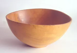 VINTAGE '95 tornito a mano LAVORATORE DEL LEGNO artista JOHN A SAGE acero spaccato ciotola legno - Foto 1 di 5
