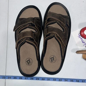 ProPet braune Leder Sport Sandale Pantolette Herren Gr. 10,5 neu ohne Karton Freizeit Sommer - Bild 1 von 7