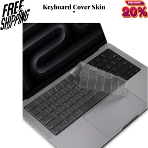 Keyboard Cover Skin for 2024-2021 Macbook Pro 14 Inch 16 Inch M4 M3 M2 M1 Pro/Ma - Picture 1 of 8