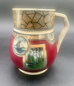 Antique Old Hall Earthenware “Excelsior” Pattern Mug 1861-1902 - Picture 1 of 9