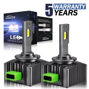 2pcs D3S D3R LED Headlight Bulb 400W 10000K Super White HID Xenon Conversion Kit - Picture 1 of 12