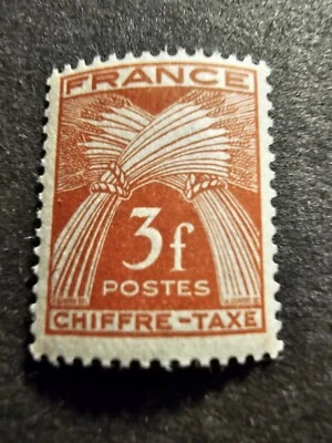 TIMBRE FRANCE TAXE TYPE GERBES N°73 NEUF ** LUXE MNH 1943 - Photo 1/2