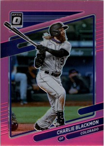 2021 DONRUSS OPTIC PINK #128 CHARLIE BLACKMON COLORADO ROCKIES