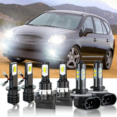 Combo de faros antiniebla LED 6000K blancos para Kia Rondo 2007-2012 Foto 1 de 4