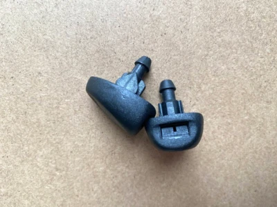 FIT PEUGEOT WATER SPRAY JET WASHER NOZZLE BLACK FRONT WINDSHIELD - Image 1 of 4